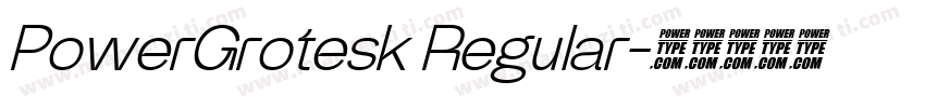 PowerGrotesk Regular字体转换